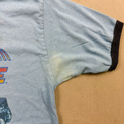 F- Vintage Back To The Future Ringer Thunder Creek Tag Tee