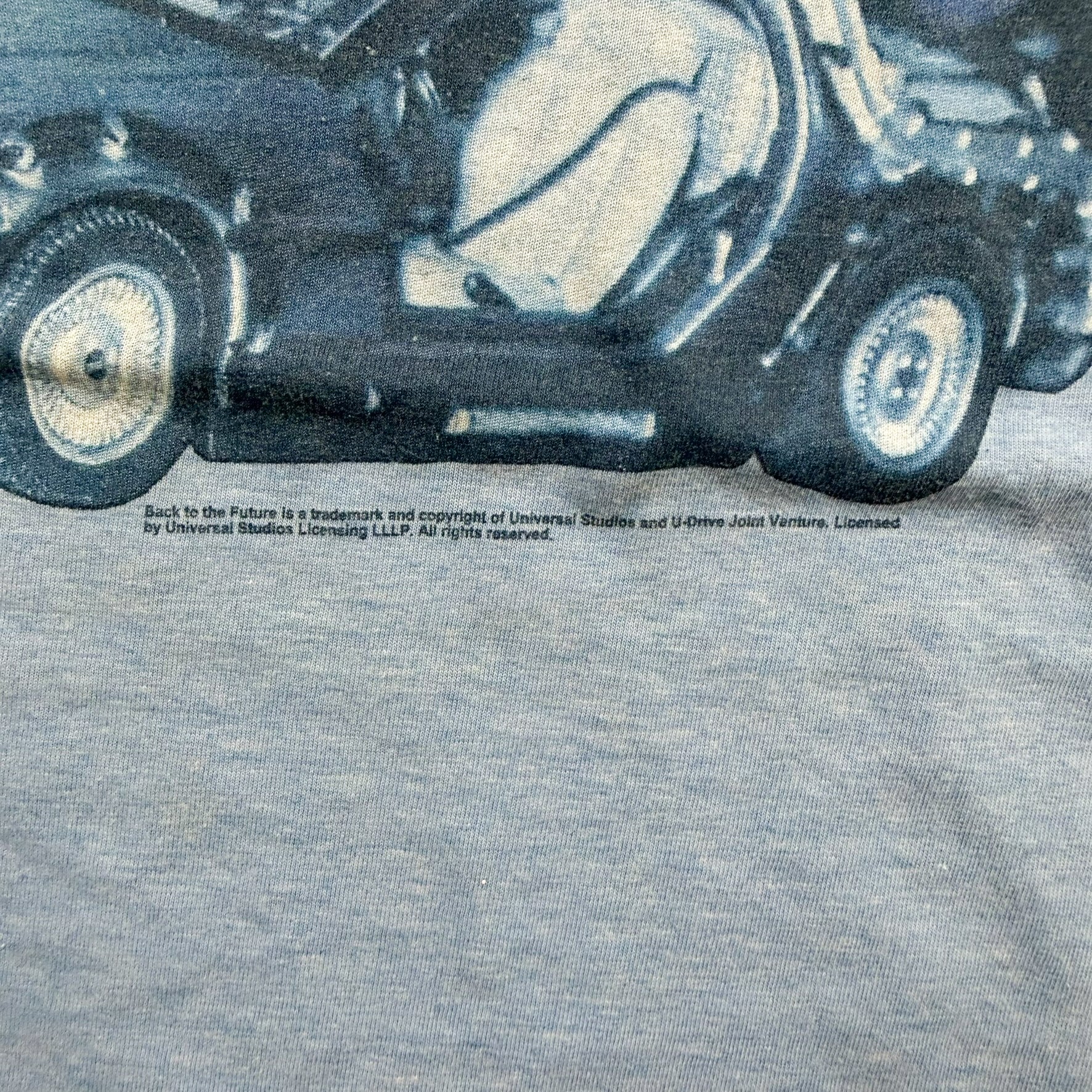F- Vintage Back To The Future Ringer Thunder Creek Tag Tee