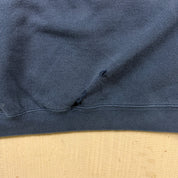 F- Vintage 90s Nike Embroidered Swoosh Navy Crewneck