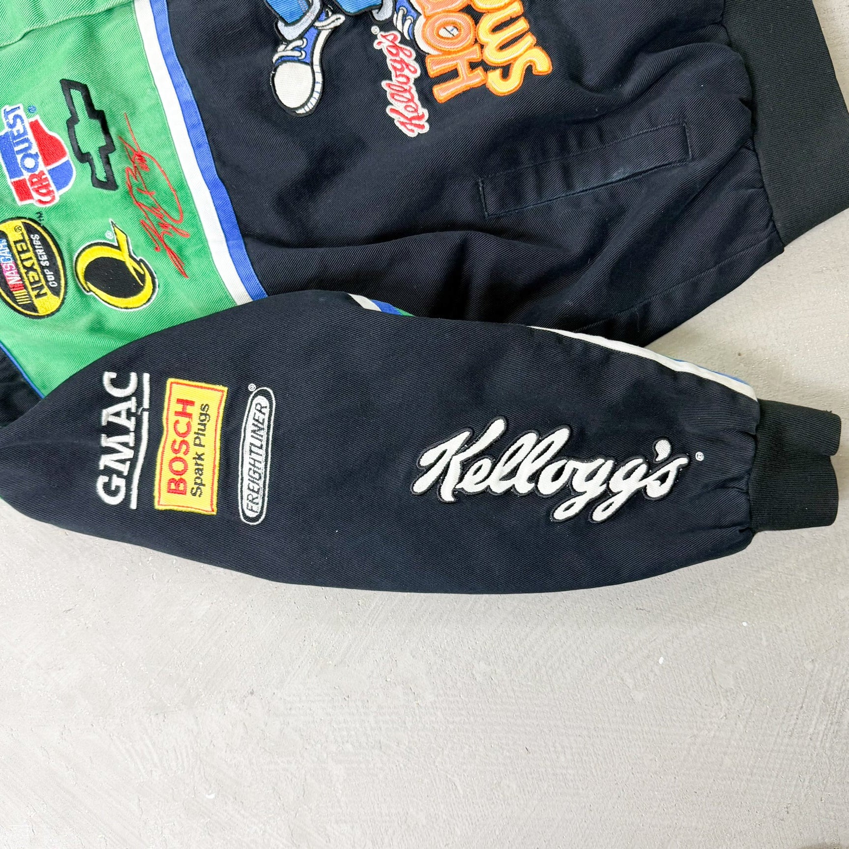 F- Vintage '06 Nascar Jeff Hamilton Design Kellogg's Honey Smacks Racing Jacket
