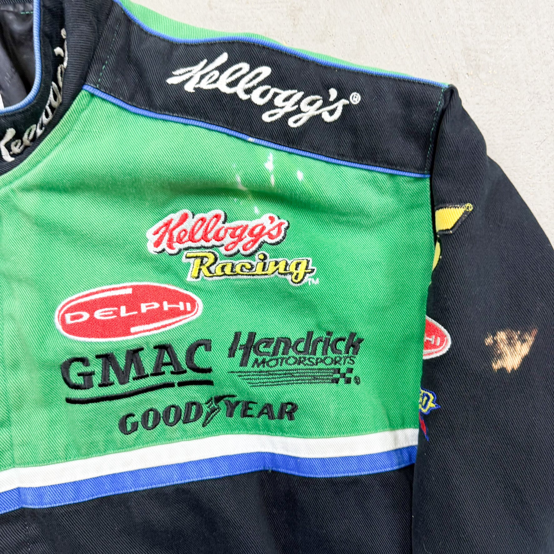 F- Vintage '06 Nascar Jeff Hamilton Design Kellogg's Honey Smacks Racing Jacket