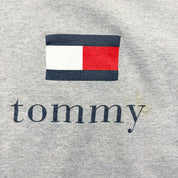 F- Vintage Tommy Hilfiger Text & Logo Made In USA Crewneck