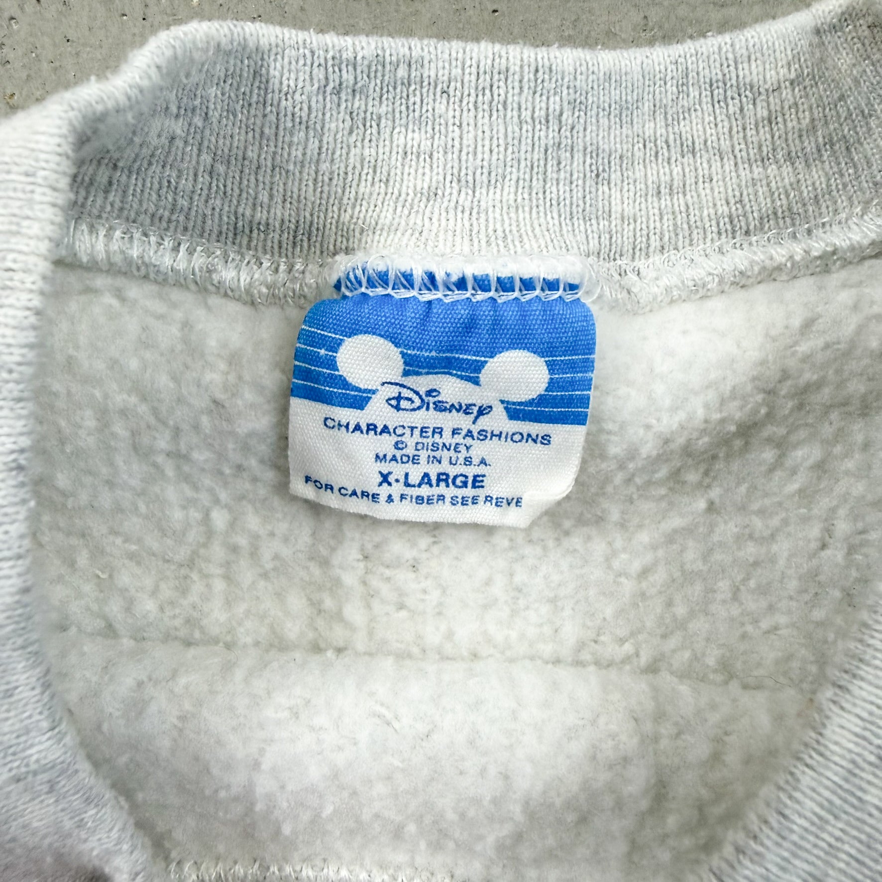 F- Vintage Disney Mickey Mouse Graphic Made In USA Crewneck