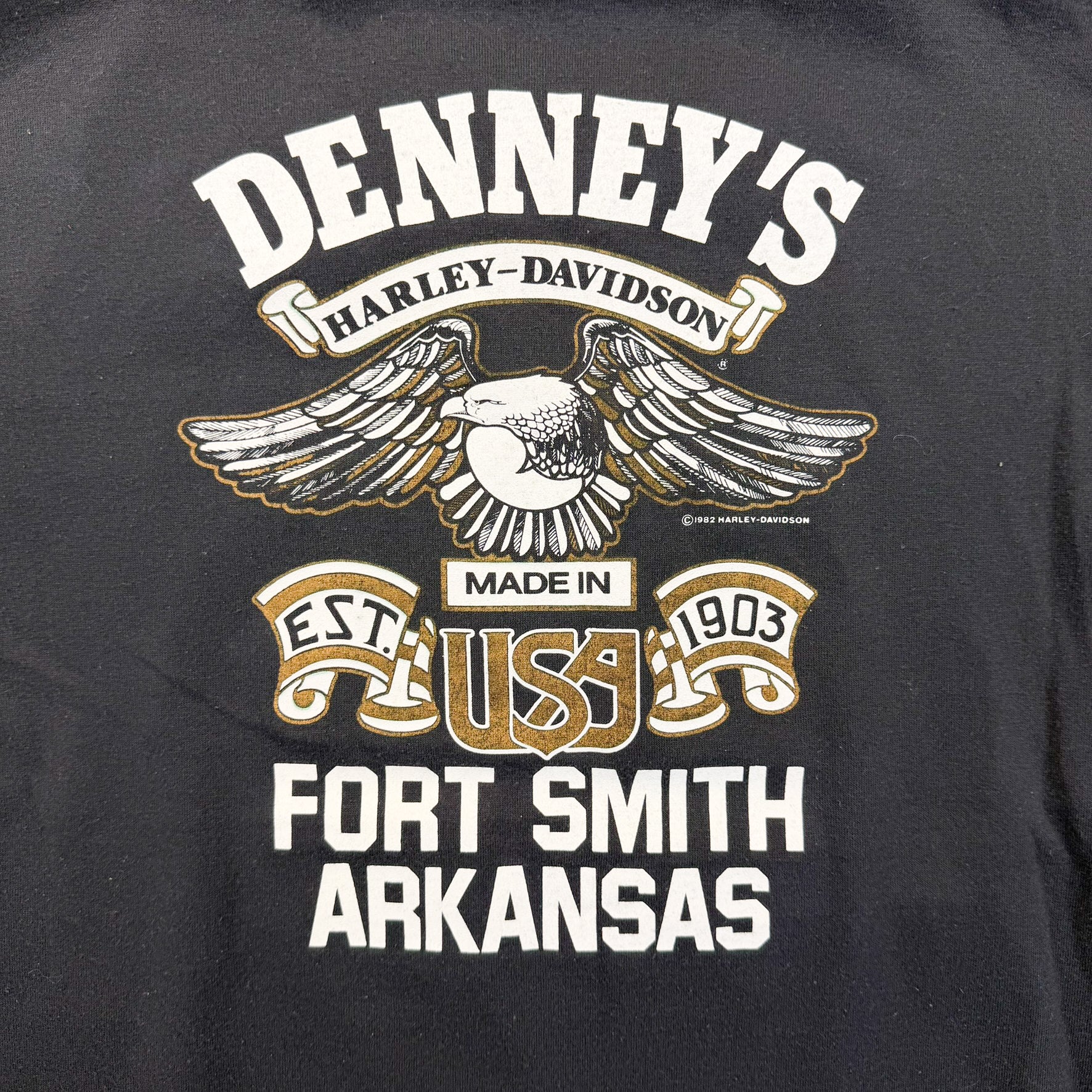 F- Vintage '90 Harley Davidson Sturgis Graphic Made In USA Single Stitch Tee