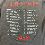F- Vintage '88 Whitesnake Tour Graphic Made In USA Single Stitch Tee