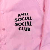 F- Anti Social Social Club Pink Made In USA Windbreaker Coach Jacket