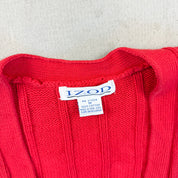 F- Vintage Izod Cardigan Knit Sweater