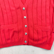 F- Vintage Izod Cardigan Knit Sweater