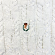 F- Vintage 90s Chaps Ralph Lauren Embroidered Crest Knit Sweater