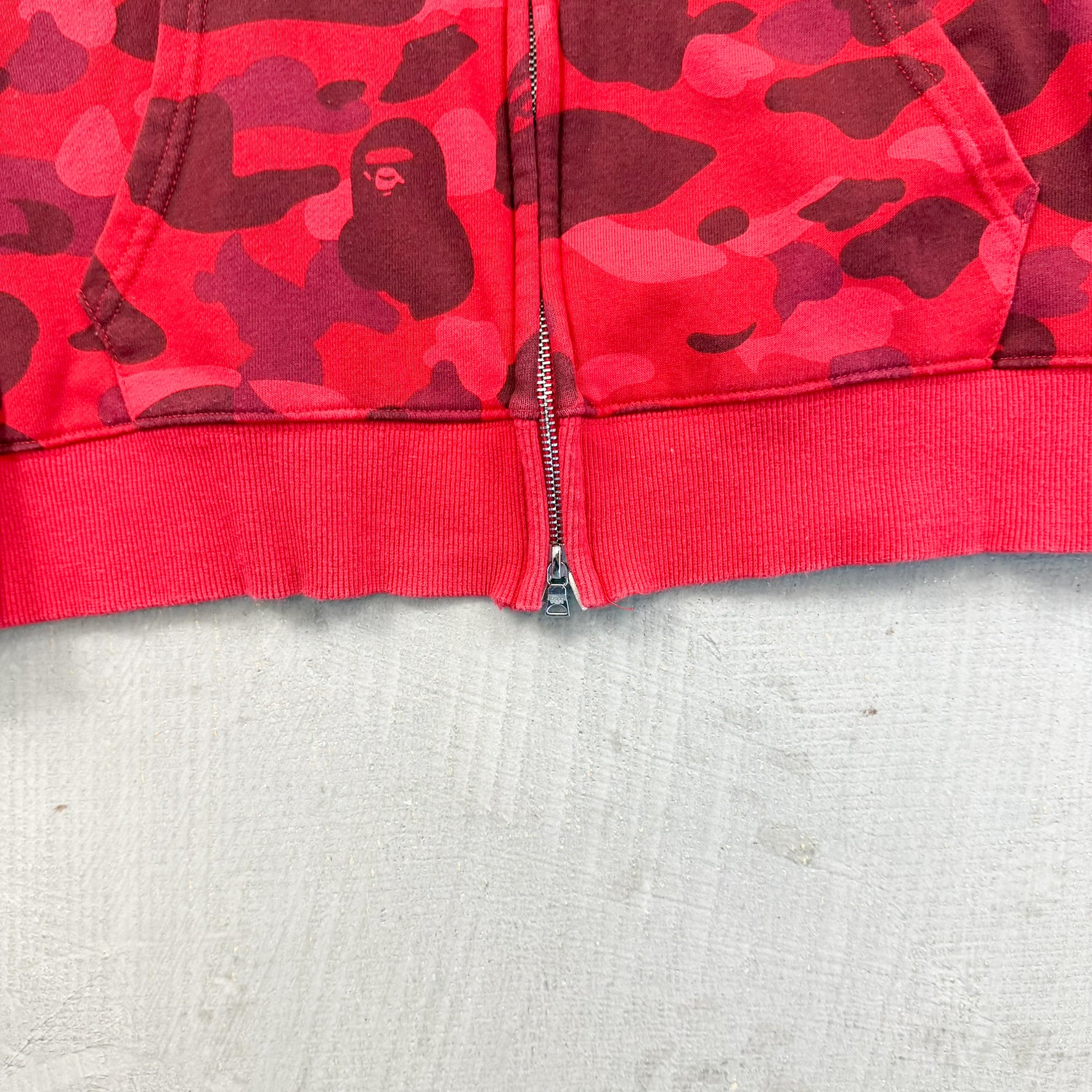 F- BAPE Camo Ponr Camo Shark Full Zip Hoodie