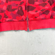 F- BAPE Camo Ponr Camo Shark Full Zip Hoodie