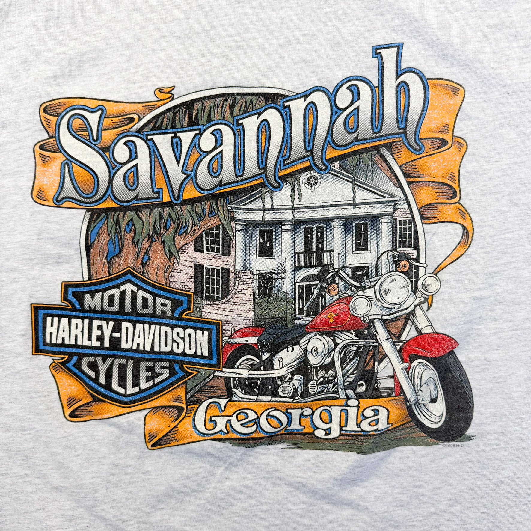 F- Vintage '97 Harley Davidson Savannah Single Stitch Pocket Tee