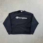 F- Vintage Champion Reverse Weave Embroidered Text Crewneck
