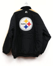 Load image into Gallery viewer, Pittsburgh Steelers Vintage NFL Full Zip Starter Jacket
