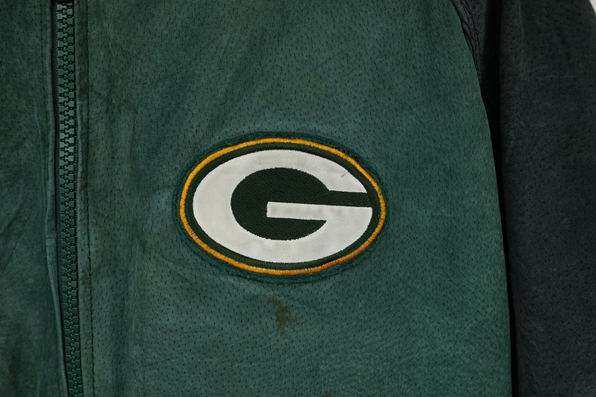 Green Bay Packers Vintage Leather Jacket|Skinler