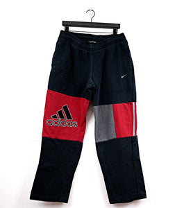 Haus Of Mojo Rework Adidas Red Unisex Sweatpants
