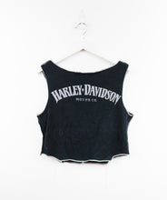 Load image into Gallery viewer, Haus Of Mojo Reworked Vintage Harley Davidson New Castle PA Double Stitch Crop Top
