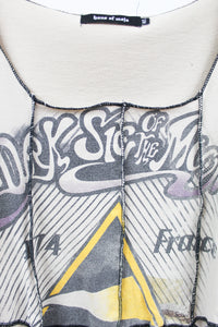 Haus Of Mojo Reworked Vintage Pink Floyd Dark Side Of The Moon Double Stitch Crop Top