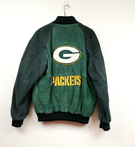 Green Bay Packers Embroidered NFL Vintage Varsity Jacket